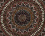 Popular Handicrafts Wall Hanging Tapestry For Bedroom Hippie Psychedelic Mandala Bohemian Hippy Intricate Floral Design Indian Tapestries Bedspread 84 x 90 Inches (215cm x 230cm) Green Red