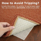 KOZYFLY Runners for Hallways 2x10 ft Washable Kitchen Runner Non Slip Rubber Backed Hallway Rugs Cotton Entryway Runner Rug Floor Carpet for Indoor Hall, Backdoor, Kitchen, Orange/Tan