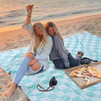 Jumbo Turkish Beach Towel Blanket Picnic Outdoor Mat Oversized Sandproof Fast Dry Extra Large XL Big Huge Compact Soft Cotton Cute Summer Vacation Gifts Travel Essential Cruise Ship Accessories Aqua