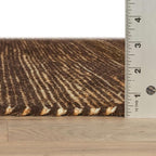 Home Conservatory Seed Handwoven Jute Rug, 4 X 6 Feet, Black/Neutral Geometric Pattern