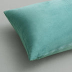 MIULEE 26x26 Inch Euro Sham Velvet Pillow Covers, Set of 2 Large Square Decorative Pillows -Aqua Green Super Soft for King Bed, Sofa, Couch, Accent Chairs with Hidden Zipper