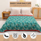 Boho Throw Blanket 90''x98'',100% Cotton Blankets for Couch Bed,Cotton Quilt Travel Muslin Blankets Farmhouse Home Decor Soft Lightweight Picnic Blanket