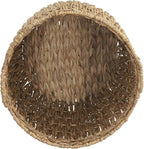 Household Essentials Brown Tall Round Wicker Storage Basket