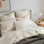 Topfinel 4 Packs Cream White Decorative Throw Pillow Covers 16x16 Inch for Living Room Couch Bed Sofa, Boho Western Farmhouse Home Decor, Soft Plush Corduroy Cute Square Beige Cushion Case 45x45 cm