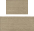Artoid Mode Washable Non Slip Kitchen Rugs and Mats Set of 2, Rubber Backing Absorbent Kitchen Mats for Floor Front of Sink - 20x32 and 20x48 Inch
