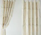 IOWER Macrame Curtains Windows 2 Panels 50" Wx75 L Macrame Closet Doorway Boho Curtains Long Macrame Decor Wedding Backdrop