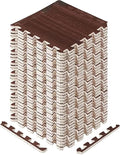 Yes4All EVA Interlocking Mats, Puzzle Floor Tiles, Foam Floor Padding with Border for Furniture, Home Space, Living Room, Garage 11,22,32 SQFT