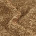 CaliTime Throw Pillow Covers Decorative 22 X 22 Inches Pack of 2 Cotton Thread Stitching Edges Solid Dyed Soft Chenille Cushion Cases for Couch Sofa Bed Living Room Farmhouse Apricot Brown