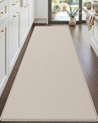 DEXI Kitchen Floor Mats Cushioned Anti Fatigue, 23x59, Large Wide Standing Runner Rug Waterproof, Comfort Memory Foam Padded for Front Sink Laundry, Beige