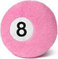 Dripykiaa Pink 8 Ball Throw Pillow, 14" Pink 8 Ball Round Plush Decorative Throw Pillow, Soft Aesthetic Cushion for Bedroom & Living Room, Trendy Pink Room Decor for Women & Teens