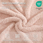 WRENSONGE Throw Blanket Cationic Dyeing Pink Soft Cozy Fluffy Warm Hand Made Weave Throw Blankets for Couch, Sofa, Chair, Bed, Camping, Picnic, Travel Lightweight Bed Blanket - 60"*80"