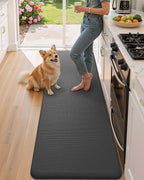 Color&Geometry 0.71" Extra Thick Anti Fatigue Cushion Kitchen Floor Mat,Easy Clean, Water & Oil Proof, Non Slip, Foam Padded Runner Rug for Front Sink,20"x 39" Grey (2.0 Version)