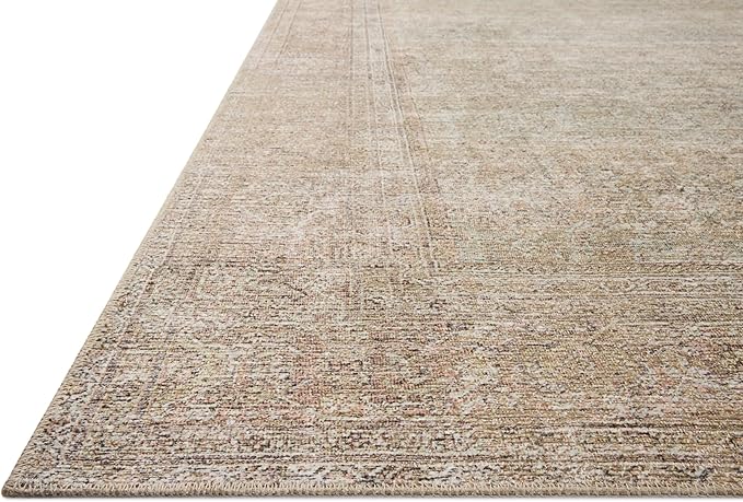 Loloi Amber Lewis Cambria Collection CBR-06 Multi/Natural 10'-0" x 14'-0" Area Rug Jute, Neutral, Vintage Style, Antique Tone, Living, Bedroom, Dining, Carpet