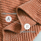 Blagic Knitted Throw Blanket for Couch Soft Farmhouse Boho Throw Blanket with Tassels Home Decorative Lightweight Throw Blankets,Maple Brown Throws for Bed/Chair/Sofa, Stripe Textured,50" W x 60" L