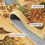 Ultra Thin Washable Mystical Rugs Stain Resistant, Sun and Moon 4x6 Area Rugs Non Slip - Retro Yellow Hippie Floral Throw Rugs for Living Room Bedroom Entryway, Trendy Indie Dorm Tapestry Rug