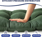 Outdoor Bench Cushion, 59x18x5 Inch, Waterproof Bench Cushion for Outdoor/Indoor Furniture, Tufted Patio Bench Seat Cushion, Fade Resistant Outdoor Cushions for Porch Swing Couch, Dark Green