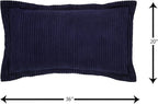 Better Trends Chenille Bedspreads King Size, Navy 100% Cotton Chenille Stripe Design Tufted Bedding Coverlet Soft Lightweight, 120"x110" with 2 King Sham 3 Pieces Set Jullian Collection