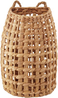 Woven Water Hyacinth Hanging Basket Door Hanging Basket Wall for Home Garden Farmhouse (Water Hyacinth)