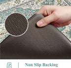 Collive Boho Anti Fatigue Kitchen Mats Sets 2 Piece Non Skid Kitchen Mats for Floor Cushioned Kitchen Rugs and Mats Waterproof Ergonomic Comfort Standing Mat Runner for Kitchen,Home,Office,Laundry