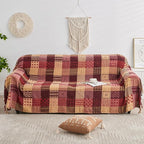 Boho Throw Blanket,Patchwork Large Blankets for Sofa Double Bed Armchair Couch,Weighted Soft Furniture Throws,Tassels Chenille Throws and Blankets for Bohemian Decor (60"*75")…