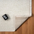 LUXE WEAVERS Solid Machine Woven Cream 5x7 Area Rug, Indoor Stain-Resistant Carpet