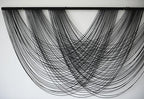 Flber Macrame Wall Hanging Black 59.00" W x 31.00" L Boho Wall Decor Large Boho Yarn Tapestry Living Room Bedroom Home Wall Décor