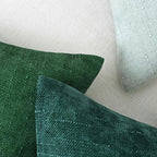 Set of 4 Soft Textured Decorative Throw Pillow Covers 20x20 Inch Cozy Farmhouse Cushion Cover Square Accent Pillow Cases for Bed Couch Sofa Living Room, Dark Teal
