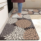HEBE Anti Fatigue Kitchen Rug Sets 2 Piece Non Slip Kitchen Mats for Floor Cushioned Kitchen Rugs and Mats Waterproof Comfort Standing Mat Runner for Kitchen,Home Office,Sink,Laundry