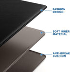 StepRite Kitchen Mats, 2PCS Kitchen Rugs, Cushioned Anti Fatigue Kitchen Mats for Floor, Non-Slip Standing Desk Mat, Waterproof Kitchen Rug Set for Kitchen, 20" x 32"+20" x 48"-0.4 inch Thick, Black