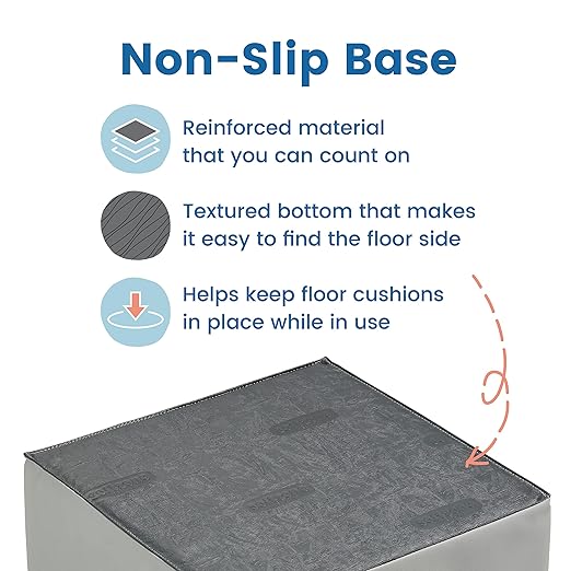 ECR4Kids SoftZone Floor Cushions, Square, Flexible Seating, Chocolate, 6-Piece