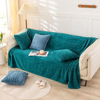 YUSOKI Twin XL Blanket Single Layer,Weight(3.1lb),370GMS-3D Stylish Design for Gift Home Decor (Teal,65"x90")