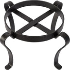 Achla Designs Patio Flower Pot Plant Stand, 8-in H Black