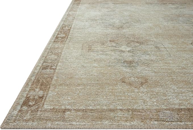 Loloi Amber Lewis Cambria Collection CBR-02 Mist/Natural 5'-0" x 7'-6" Area Rug Jute, Neutral, Vintage Style, Antique Tone, Living, Bedroom, Dining, Carpet