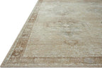 Loloi Amber Lewis Cambria Collection CBR-02 Mist/Natural 2'-0" x 5'-0" Accent Rug Jute, Neutral, Vintage Style, Antique Tone, Living, Bedroom, Dining, Carpet
