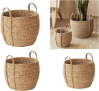 Plant Baskets Indoor,Basket Planter,Versatile Rattan Grass Woven Flower Planter,Plant Pot For Living Room Balcony Garden Decoration