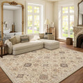 Machine Washable Rug for Living Room: 6x9 Area Rugs Boho Vintage Rug Stain Resistant Non Slip Low Pile Soft Lightweight Carpets for Bedroom Kitchen Dining Room Nursery Kids Room Farmhouse