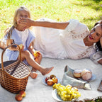 VitalCozy Waterproof Picnic Blankets Outdoor Blanket Foldable 2 in 1 Double Layer Sandproof Beach Mat with Carry Strap for Camping Lawn Park Beach Grass(White)