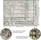 Accnicc Sage Green Plant Bookshelf Tapestry Botanical Bookshelf Tapestries Wall Hanging Vintage Potted Plants Library Backdrop Large Tapestry for Bedroom Living Room Dorm 80 x 60 inch