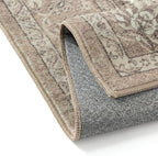 2x3 Area Rug Brown Washable Entryway Vintage Carpet Door Mat Small Non Slip Stain Soft Resistant Low Pile Thin Boho Accent Indoor Throw Rug for Kitchen Bathroom Entrance Bedroom