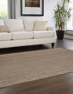Unique Loom Braided Jute Collection Area Rug - Dhaka (12' 2" x 16' 1" Rectangle, Gray)