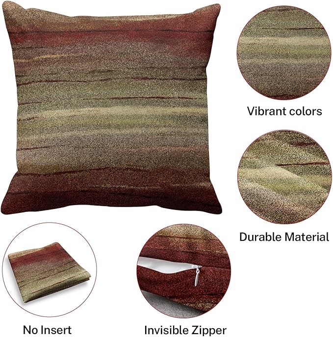Emvency Set of 2 Throw Pillow Cover Western Tribal Geometric Brown Southwest Decorative Pillow Case Home Decor Square 18 x 18 Inch Pillowcase