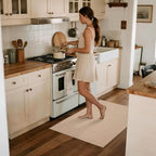 Easy Jute Rug 2x3: Indoor Outdoor Natural Boho Front Door Mat Non Slip - Farmhouse Neutral Contemporary Small Carpet for Entryway Kitchen Bathroom Bedroom Washable