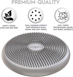 Bouncyband – Wiggle Seat – Silver, 13” D – Large Sensory Cushion for Kids Ages 6-18+ – Promotes Active Learning, Improves Student Productivity, Includes Easy-Inflation Pump