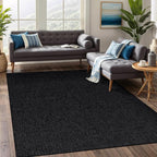 Beverly Rug Easy Jute Large Rug 9x12 Solid Washable Durable Outdoor Indoor Area Rugs for Living Dining Room Patio Office Stain Resistant Non Shedding Indoor Outside Carpet (9 x 12 Dark Gray)