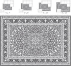 Lessymo 2 x 3 Entryway Rug - Machine Washable Area Rugs Boho Faux Wool Low Pile Area Rug for Bedroom, Floral Medallion Vintage Outdoor Rugs with Non-Slip Rubber,Grey White