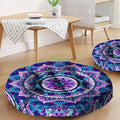 Mandala Meditation Cushion, Boho Meditation Mat, Meditation Pillows for Sitting on Floor, Cushions for Sitting in Home and Outdoor, Round Floor Pillows Cushion Seating for Yoga Accessories 22'' X 22''