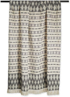 DII California Casual, Colby Southwest Woven Throw, Black & Gray, 50x60