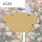 3PCS 14 Inch Round Hanging Basket Liners Fabric Hanging Plant Liners Non-Woven Planter Liners Beige Felt Liners Replacement Inserts for Hanging Baskets Outdoor Plants - Avoid Bird Nesting