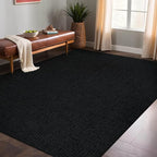 Easy Jute Rugs 4x6 Dark Gray Color Living Room Indoor Outdoor Area Rug for Farmhouse Patio and Kitchen Rug High Traffic Washable Easy to Clean Solid Boho Woven Design Outside Carpet (4 x 6)