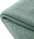 Homiest Decorative Knitted Throw Blanket with Fringe, Lightweight Acrylic Knit, Soft & Cozy Tassel Blanket for Couch, Sofa, Bed (Sage Green, 50 x 60 Inch)